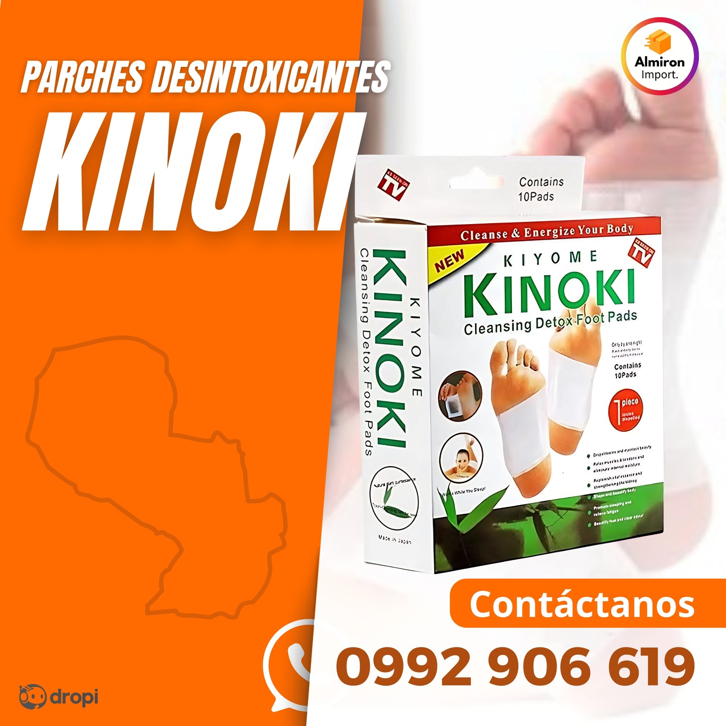 PARCHE DESINTOXICANTE DE PIES KINOKI